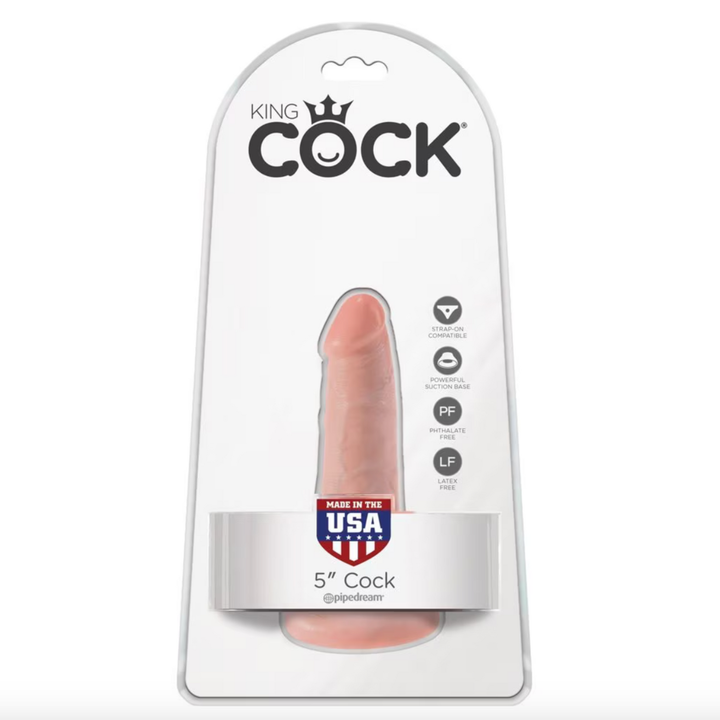 Pipedream King Cock 5'' - Gode ventouse 12,7 cm