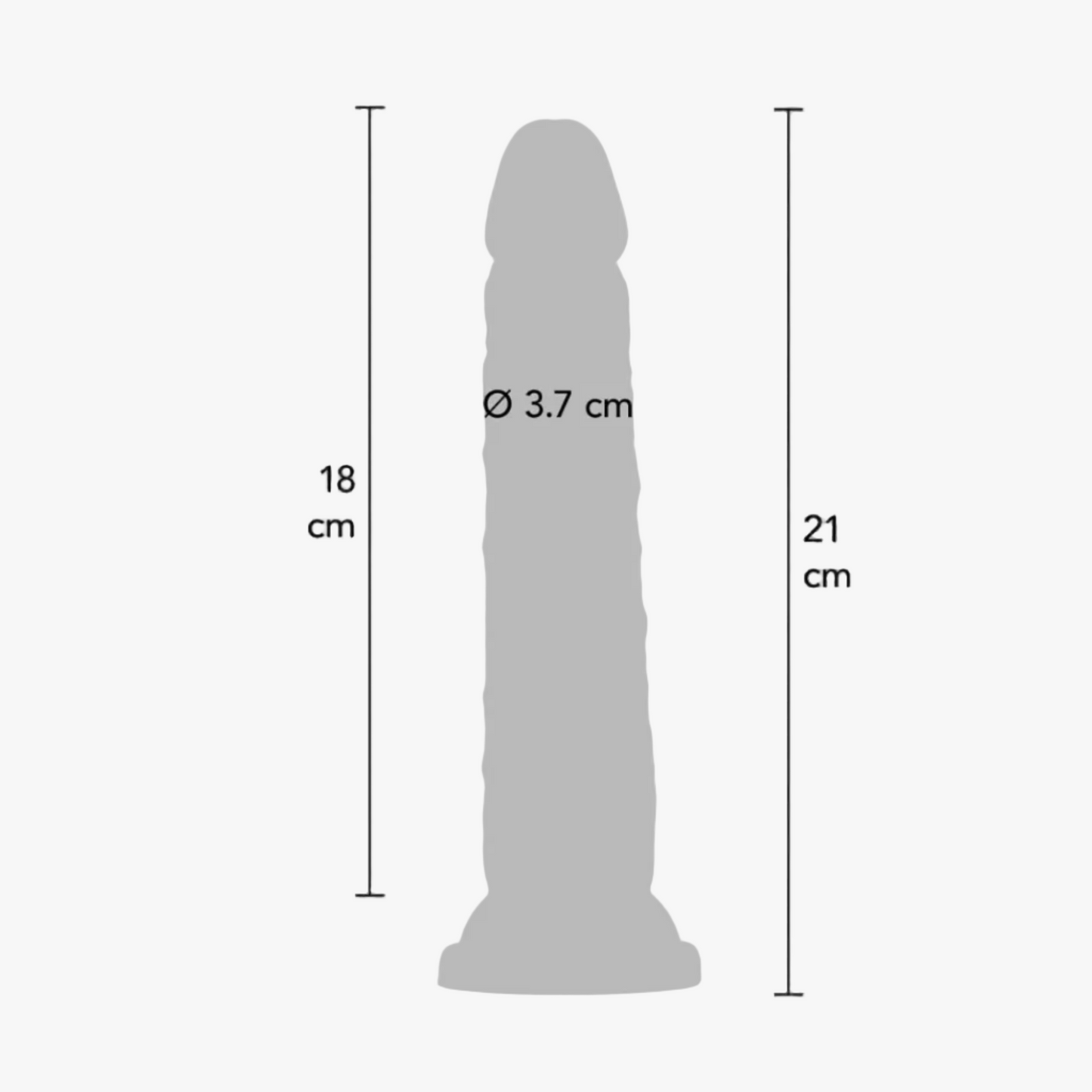 ToyJoy Get Real 8'' - Gode double densité 21 cm