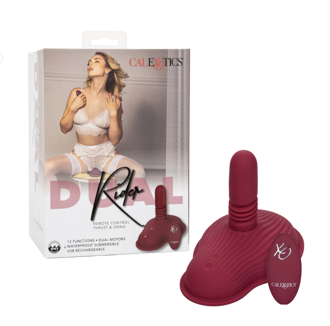 CalExotics Dual Rider™ Remote Control Thrust & Grind - Vibromasseur à double action