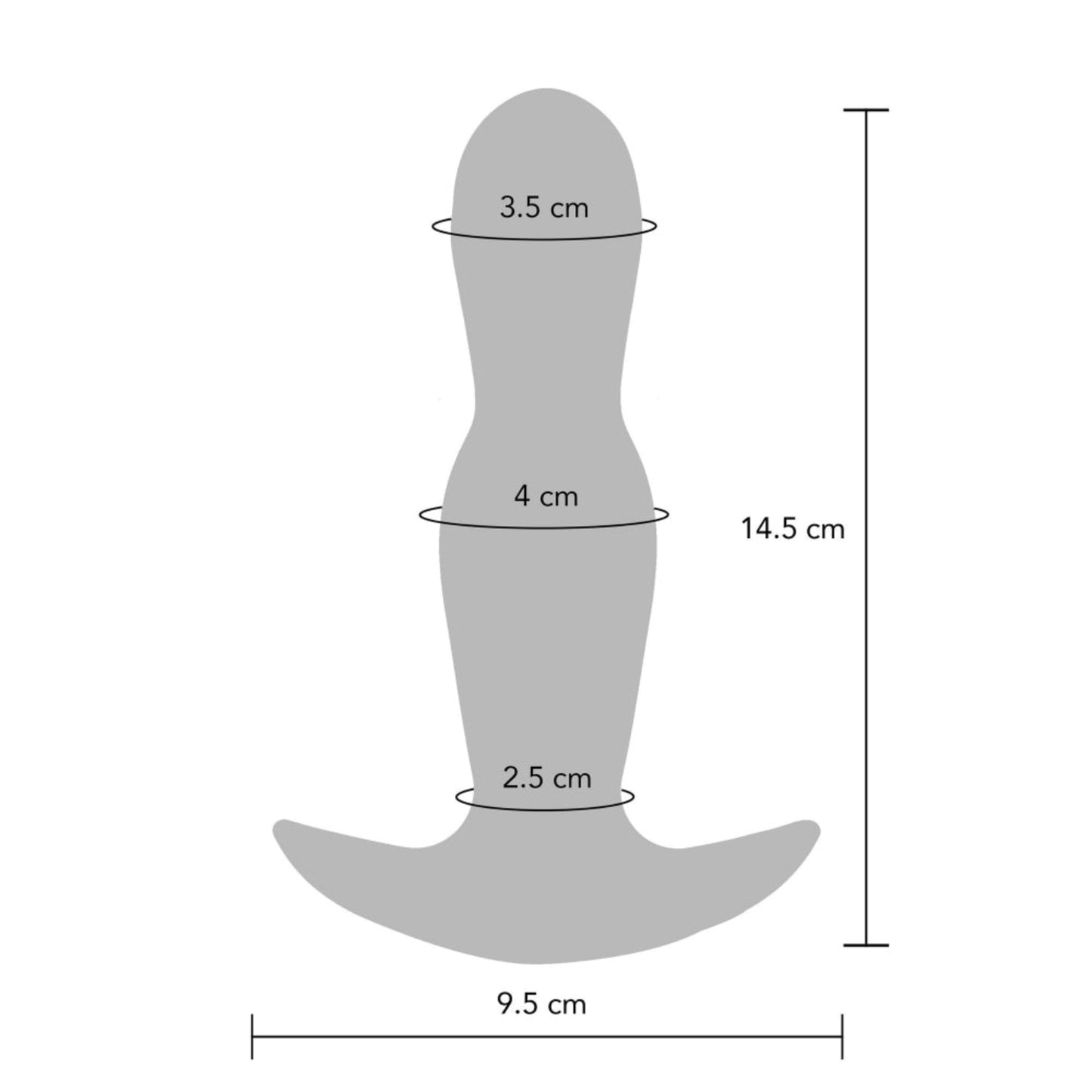 ToyJoy Buttocks The Stout - Plug anal vibrant gonflable