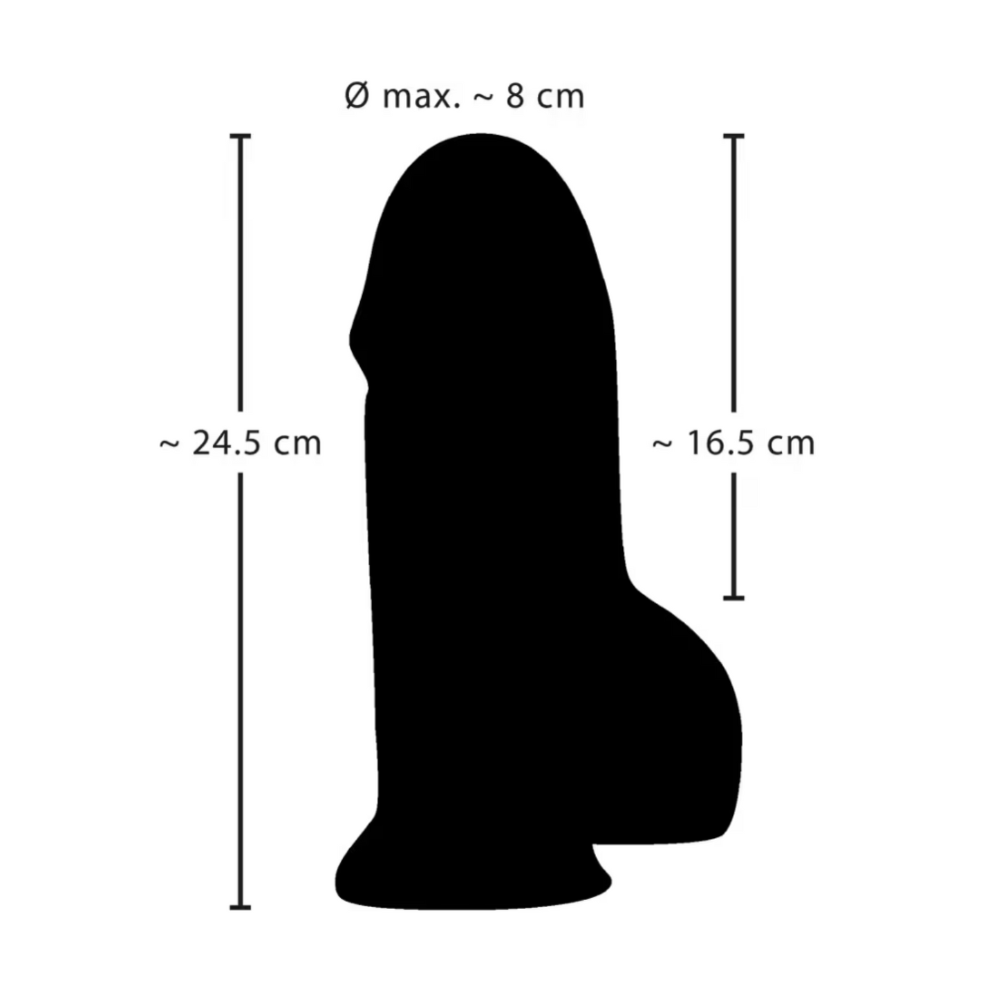 Realistixxx Real Big - Gode XXXL 24.5 cm