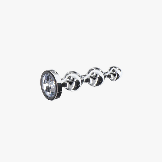 ToyJoy Diamond Star Beads Medium - Plug en aluminium