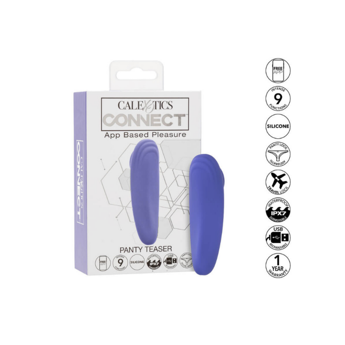 CalExotics Panty Teaser - Vibromasseur pour culotte connecté