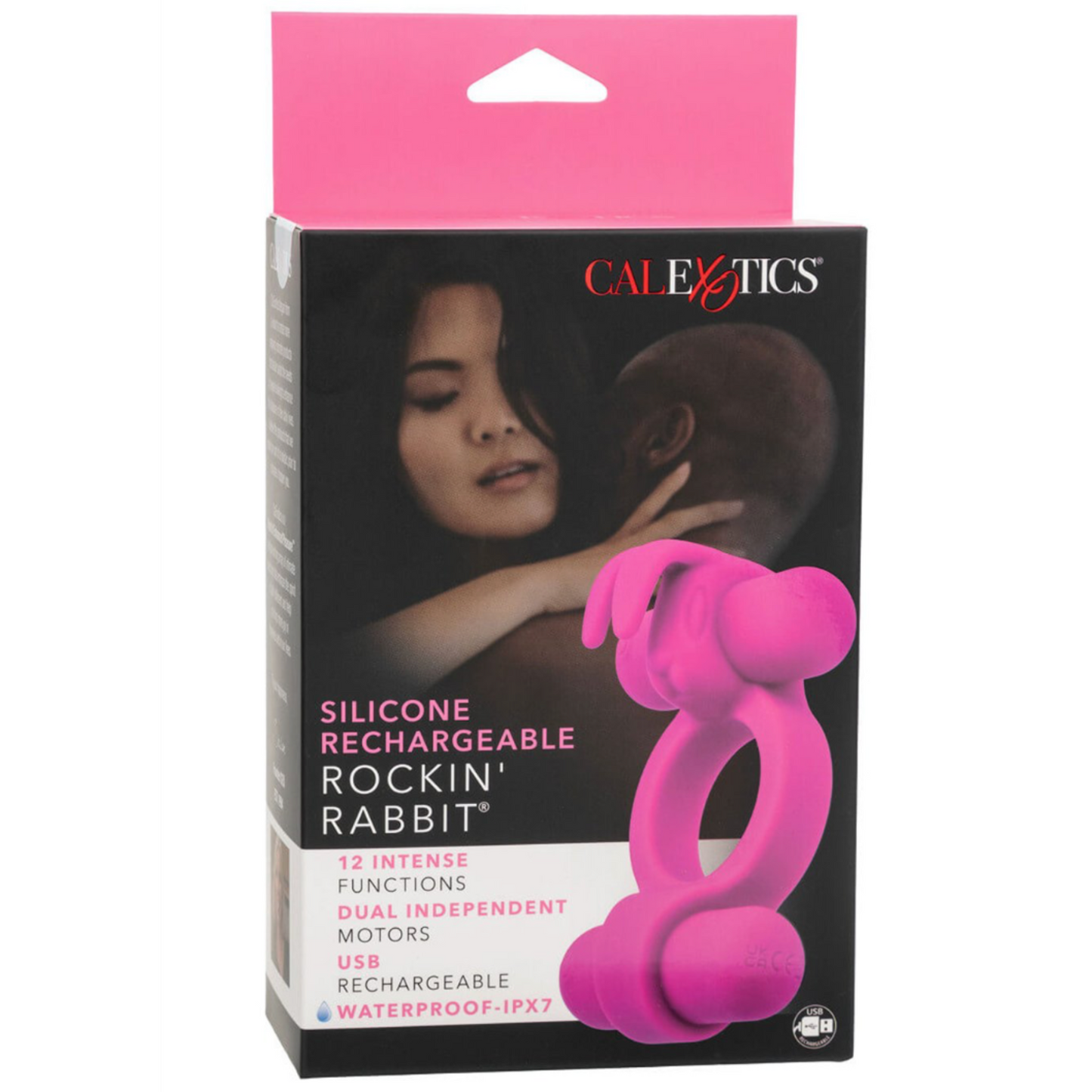 CalExotics Rockin' Rabbit - Anneau vibrant double moteur