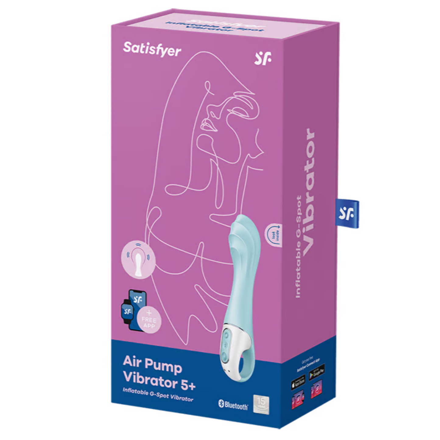 Satisfyer Air Pump Vibrator 5+ - Vibromasseur connecté