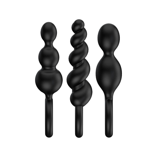 Satisfyer Booty Call Black - Kit de 3 plugs anaux