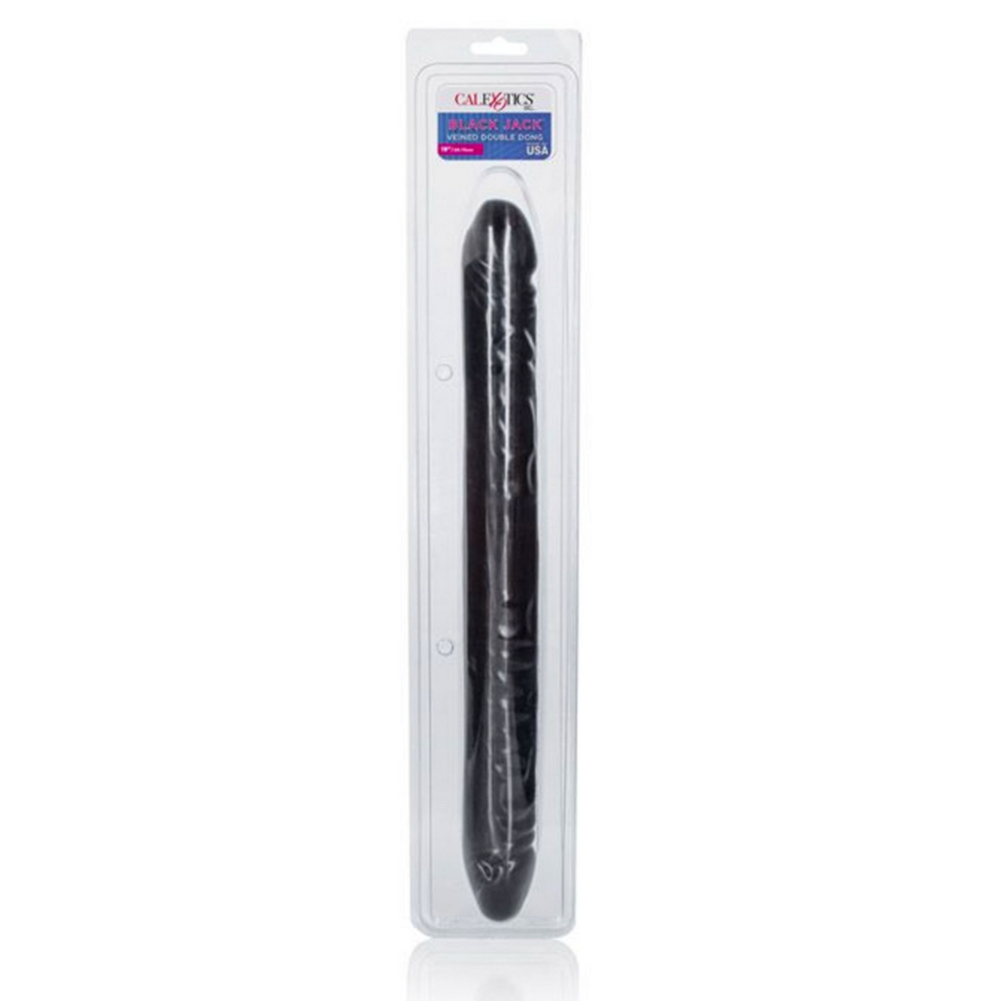 CalExotics Veined Double Dong Black Jack 18'' - Gode Double 45.75 cm