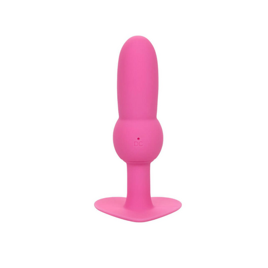 CalExotics First Time Vibrating Beaded Probe - Plug anal vibrant en silicone