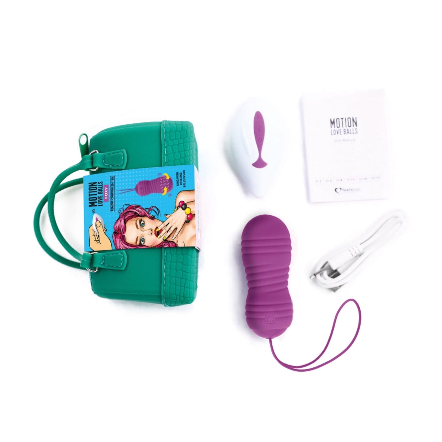 FeelzToys Foxy - Boules de Geisha à perles rotatives