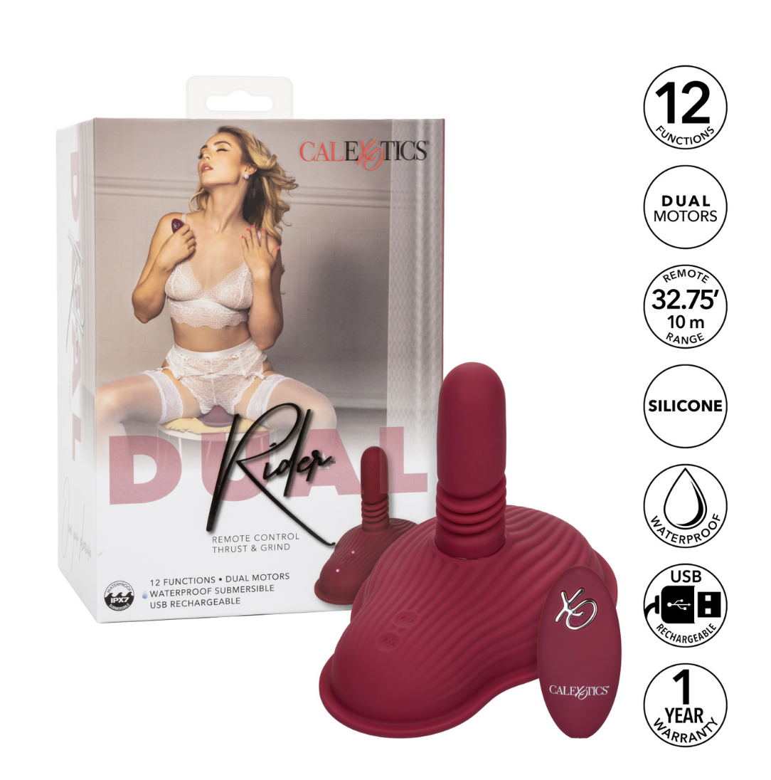 CalExotics Dual Rider™ Remote Control Thrust & Grind - Vibromasseur à double action