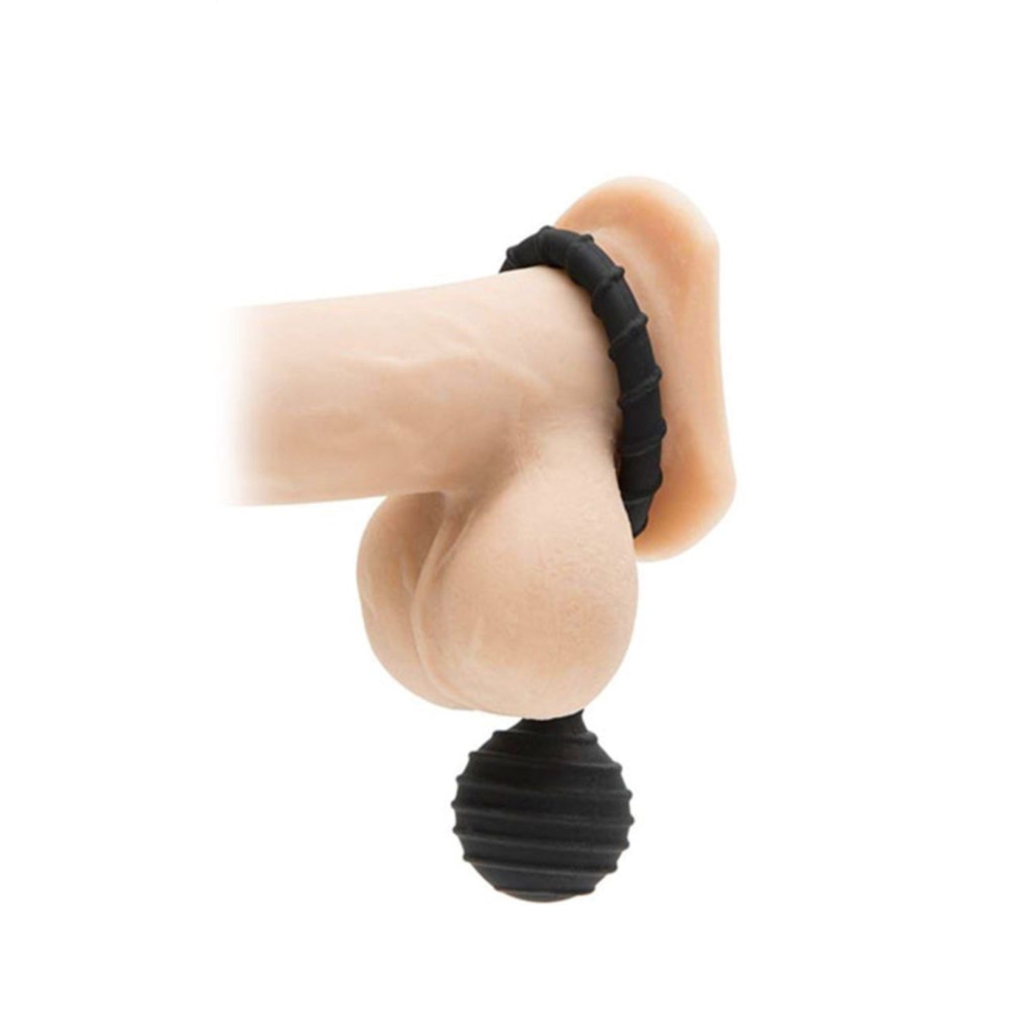 CalExotics Colt Weighted Ring Large - Anneau pénien avec boule lestée