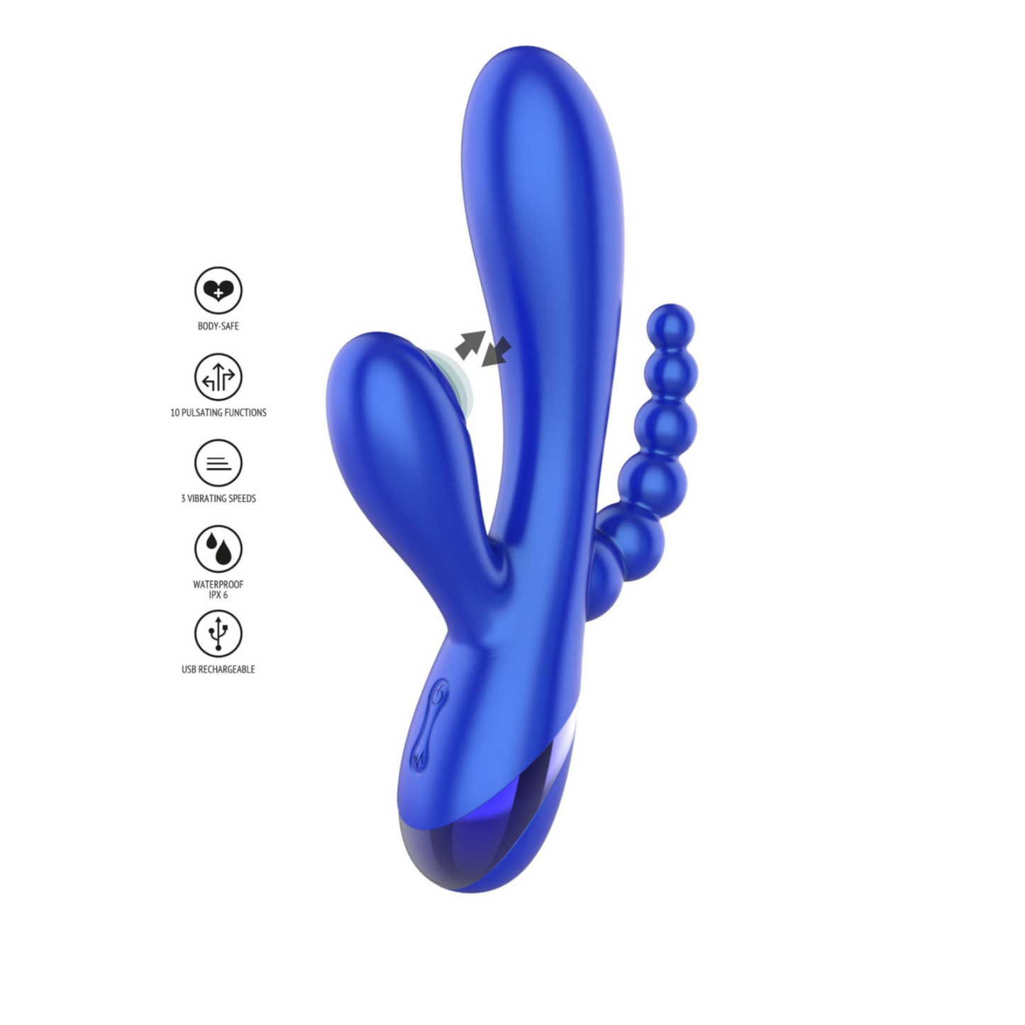 Xocoon Triple Love - Vibromasseur triple stimulation
