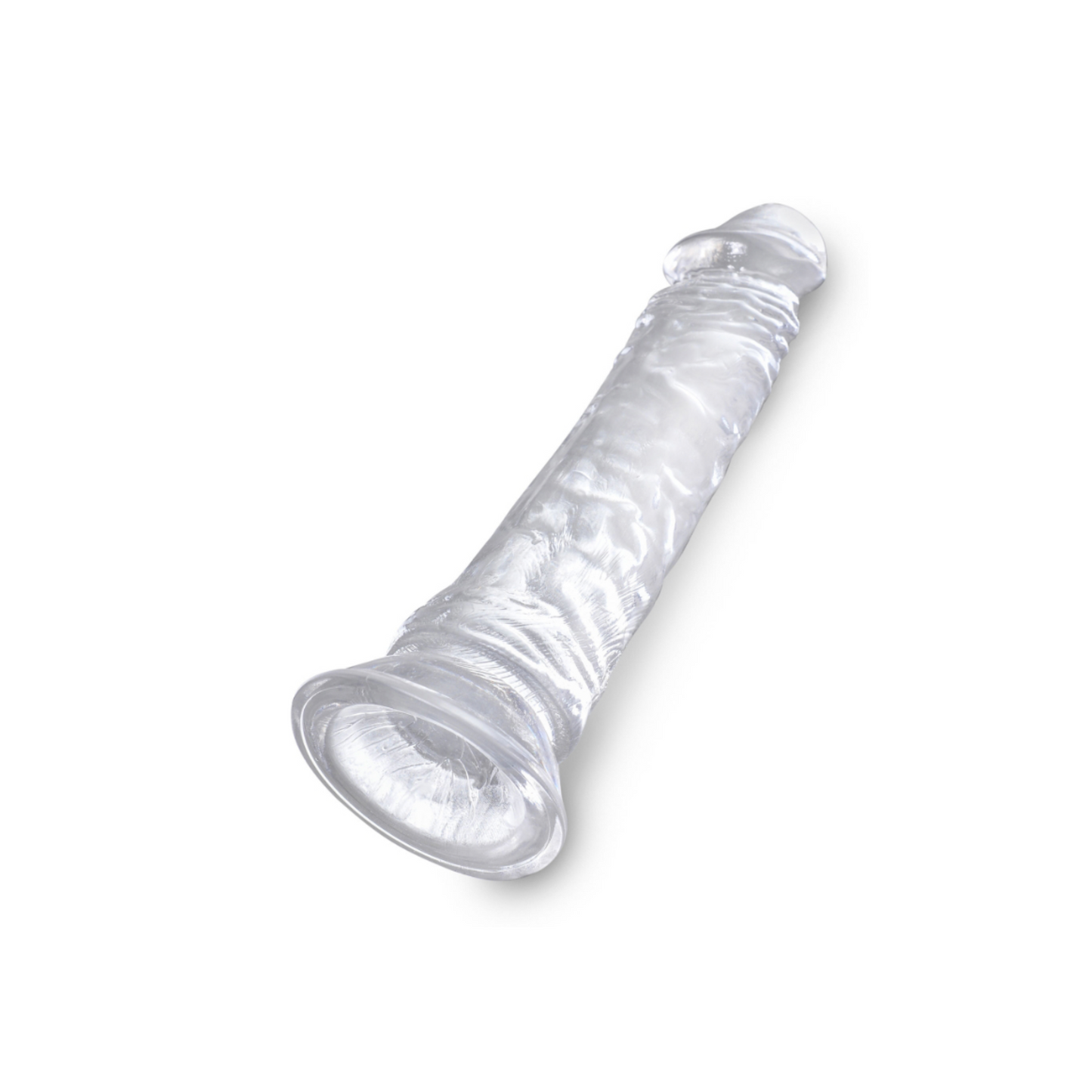 Pipedream King Cock Clear 8'' - Gode ventouse translucide 20 cm