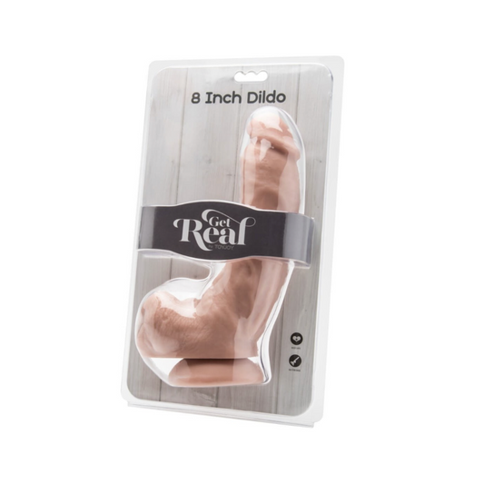 ToyJoy Get real 8'' - Gode ventouse avec testicules 20.5 cm