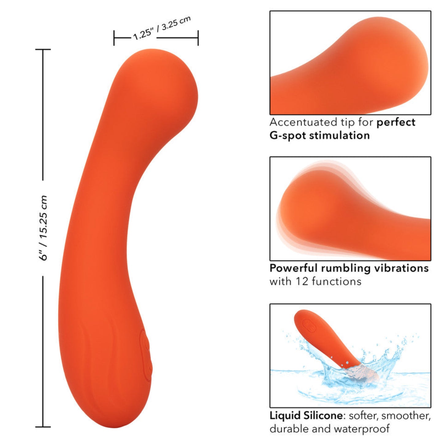 CalExotics Stella™ Liquid Silicone G-Wand - Vibromasseur Point G