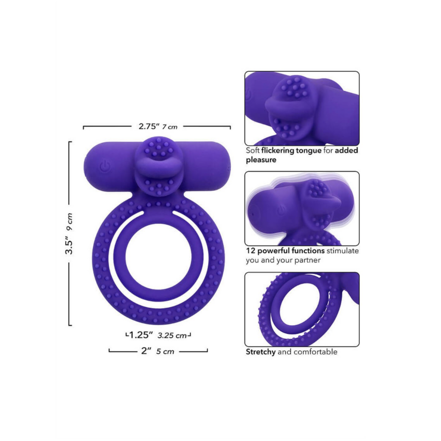 CalExotics Dual Climaxer - Anneau vibrant double