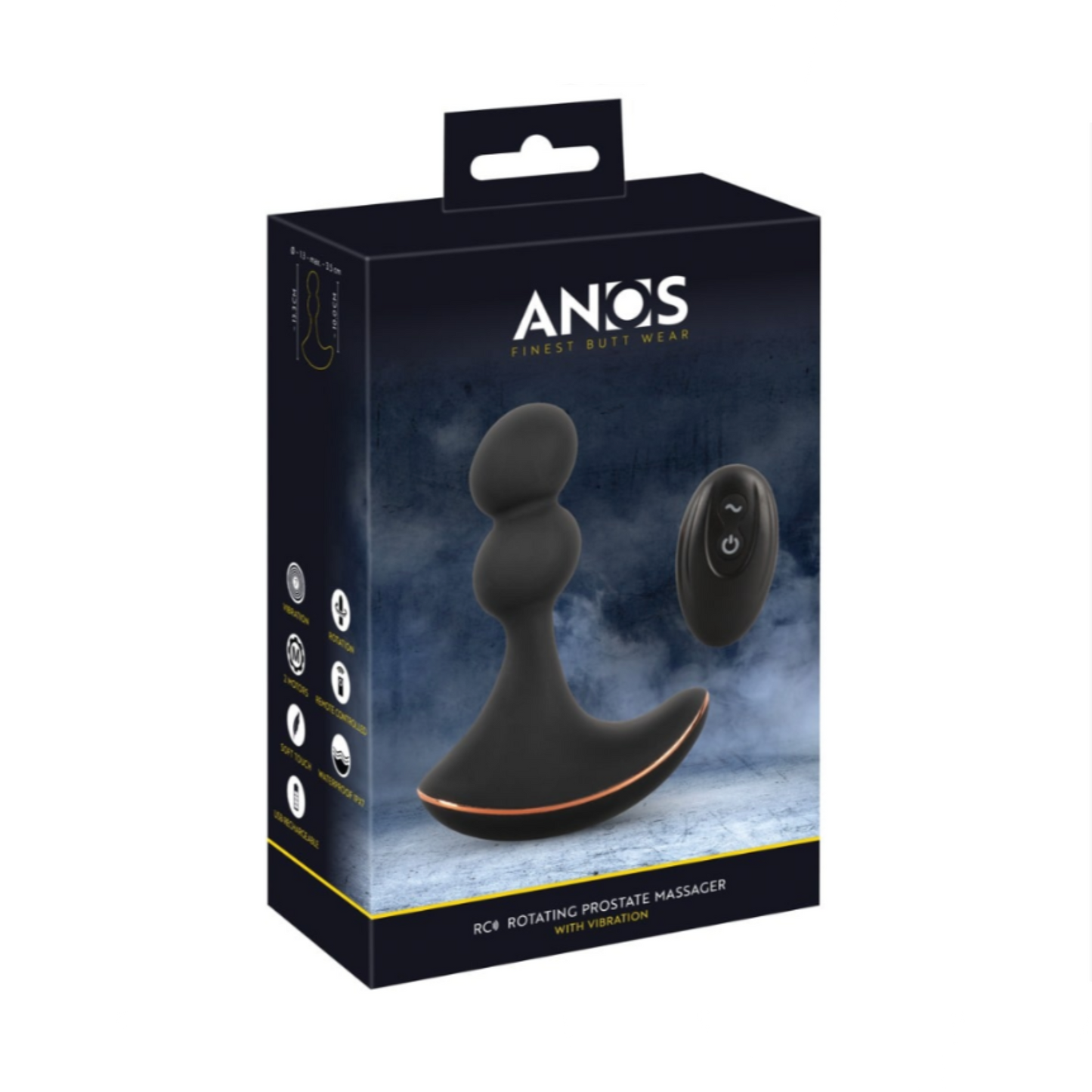 Anos Rotating Prostate Massager – Stimulateur prostatique rotatif télécommandé