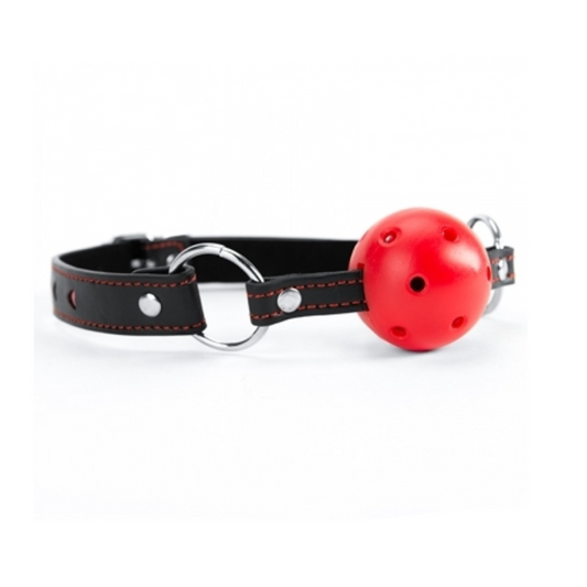 Argus Fetish Hearth Ball Gag - Bâillon boule rouge et noir