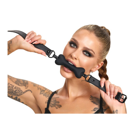 Bad Kitty Bone Gag - Bâillon os de chien en silicone