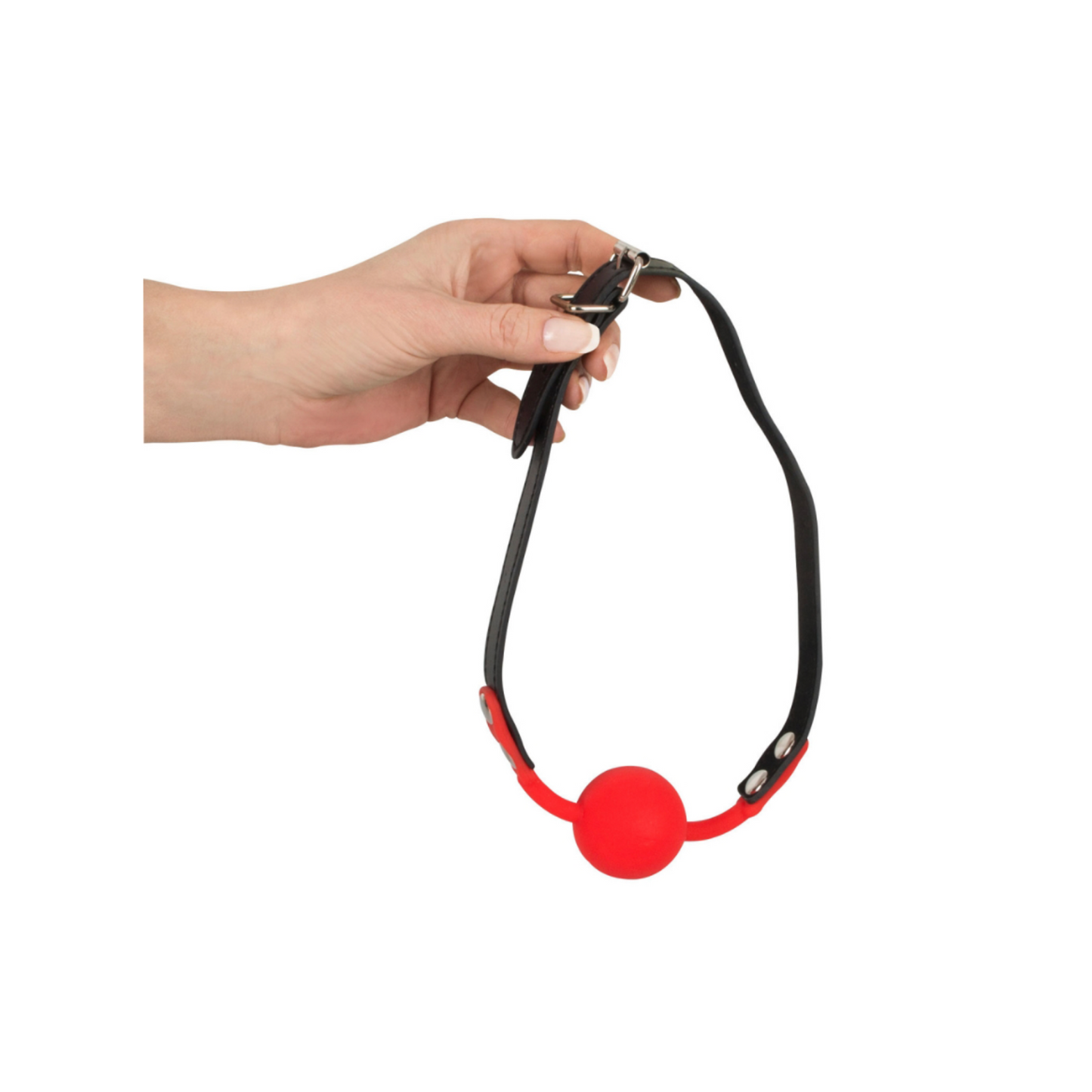 Bad Kitty Gag - Bâillon boule en silicone rouge