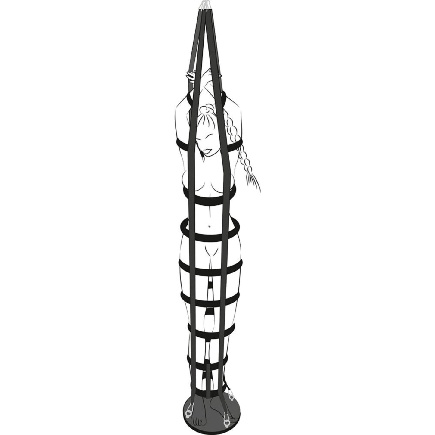 Bad Kitty Hanging Strap Cage – Cage suspendue à lanières BDSM