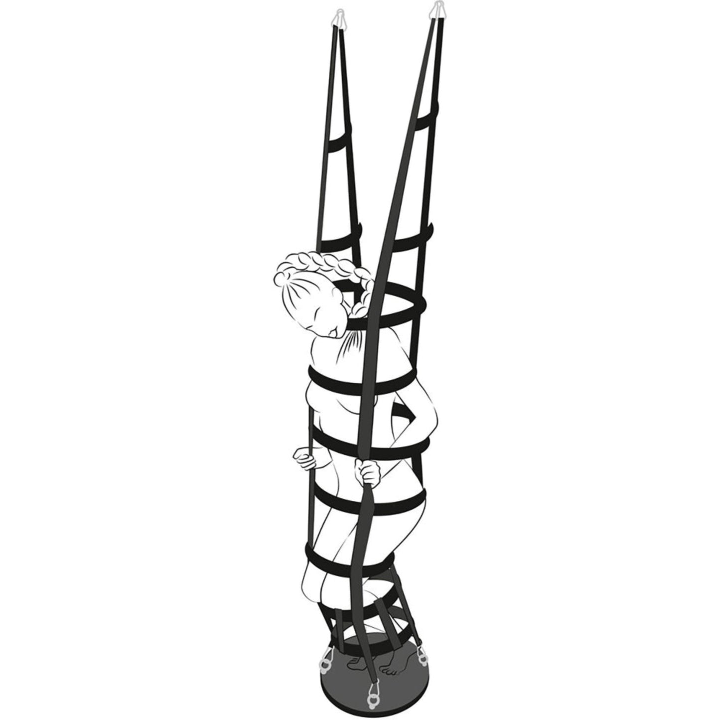 Bad Kitty Hanging Strap Cage – Cage suspendue à lanières BDSM