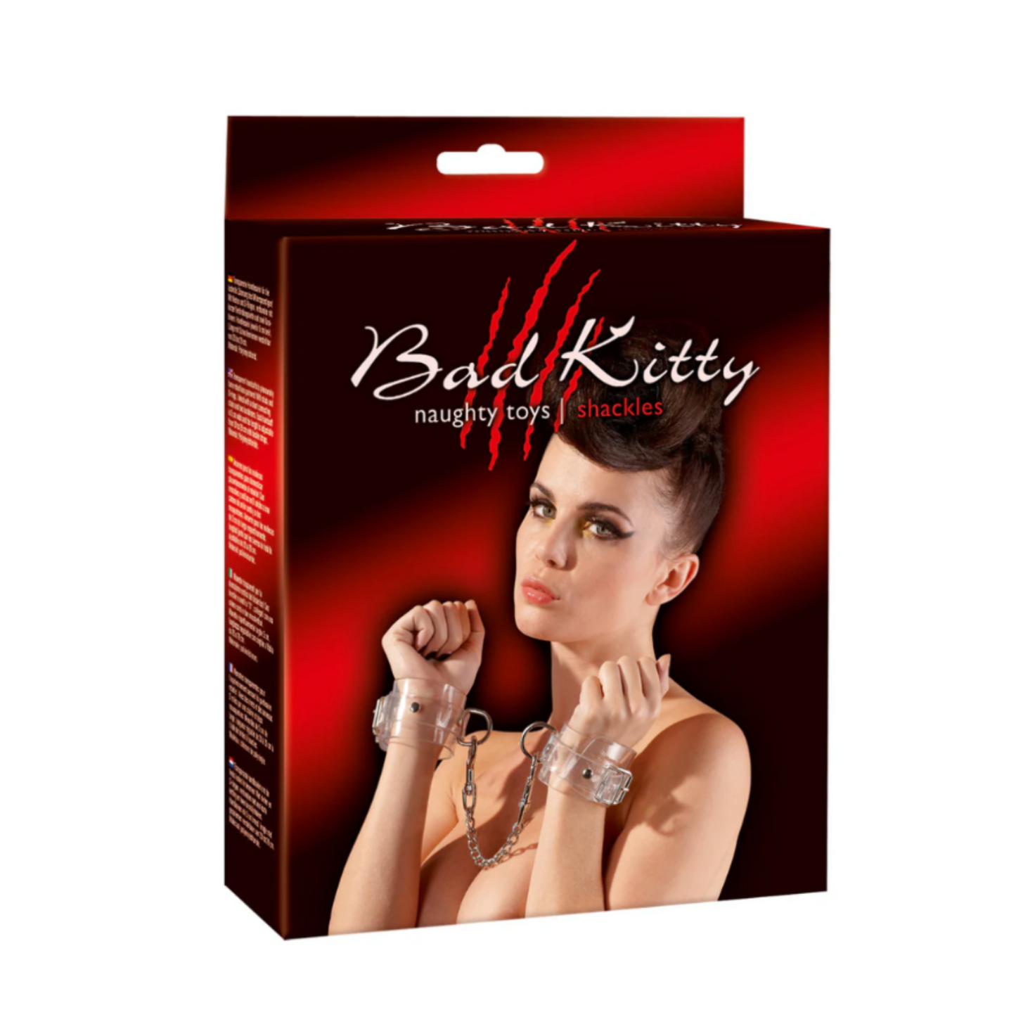 Bad Kitty Shackles – menottes transparentes réglables