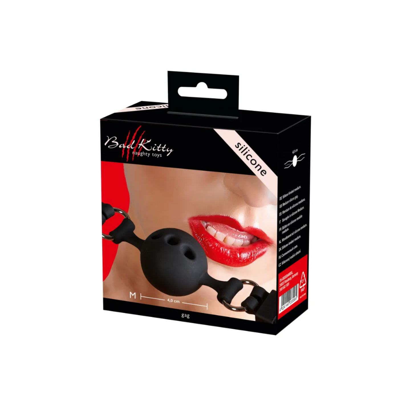Bad Kitty Silicone Gag - Bâillon boule en silicone respirant