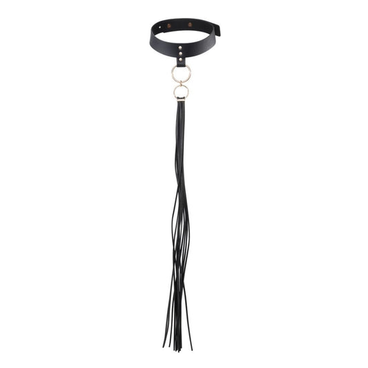 Bijoux Indiscrets MAZE – collier fouet 3 en 1 cuir vegan