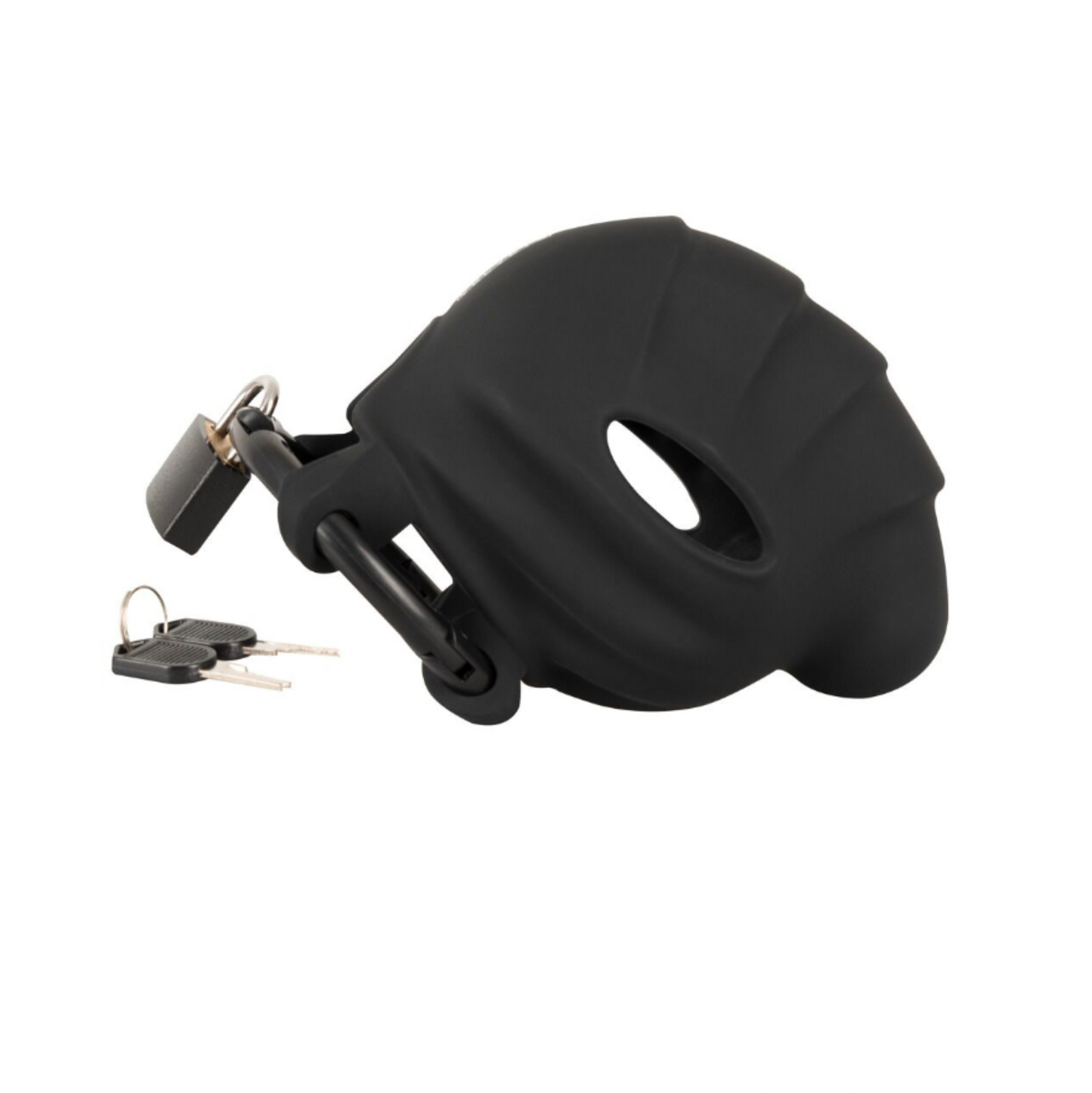 Black Velvets Cock & Ball Cage - Cage de chasteté pénis et testicules en silicone