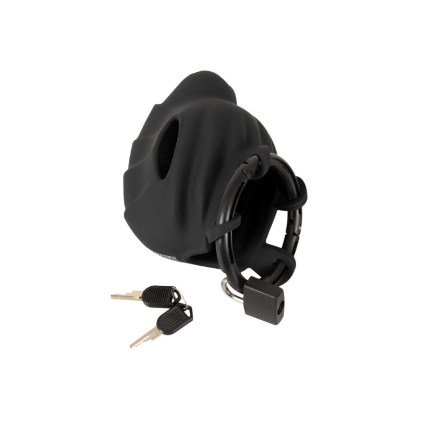 Black Velvets Cock & Ball Cage - Cage de chasteté pénis et testicules en silicone
