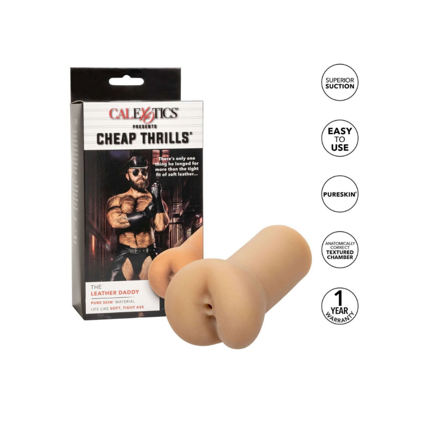 CalExotics Cheap Thrills The Leather Daddy - Masturbateur masculin