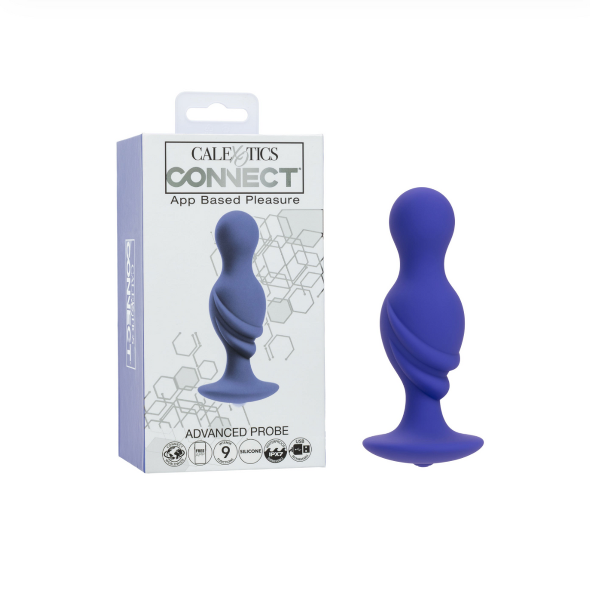 CalExotics Connect Advanced Probe – Plug Anal Vibrant Connecté en Silicone