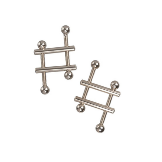 CalExotics Crossbar Nipple Vices - Presse à téton ajustable