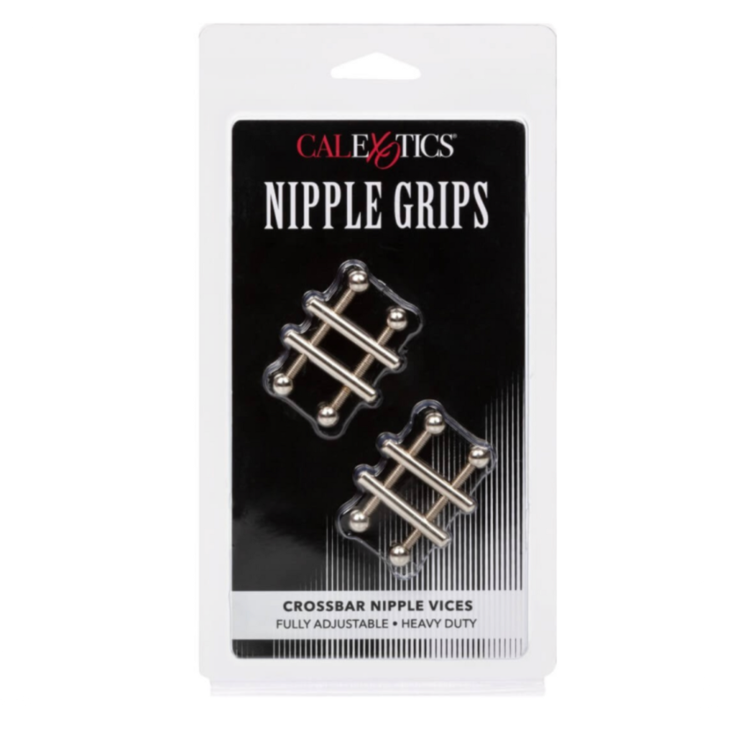 CalExotics Crossbar Nipple Vices - Presse à téton ajustable