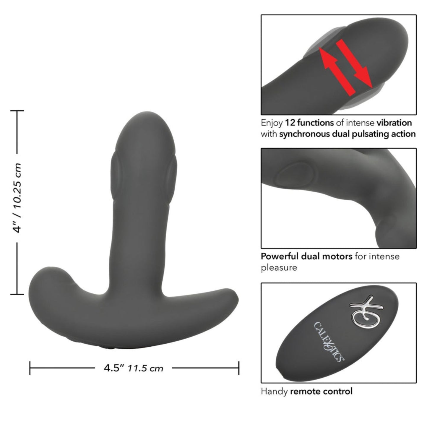 CalExotics Eclipse Dual Pulsating Probe – Stimulateur prostatique pulsant