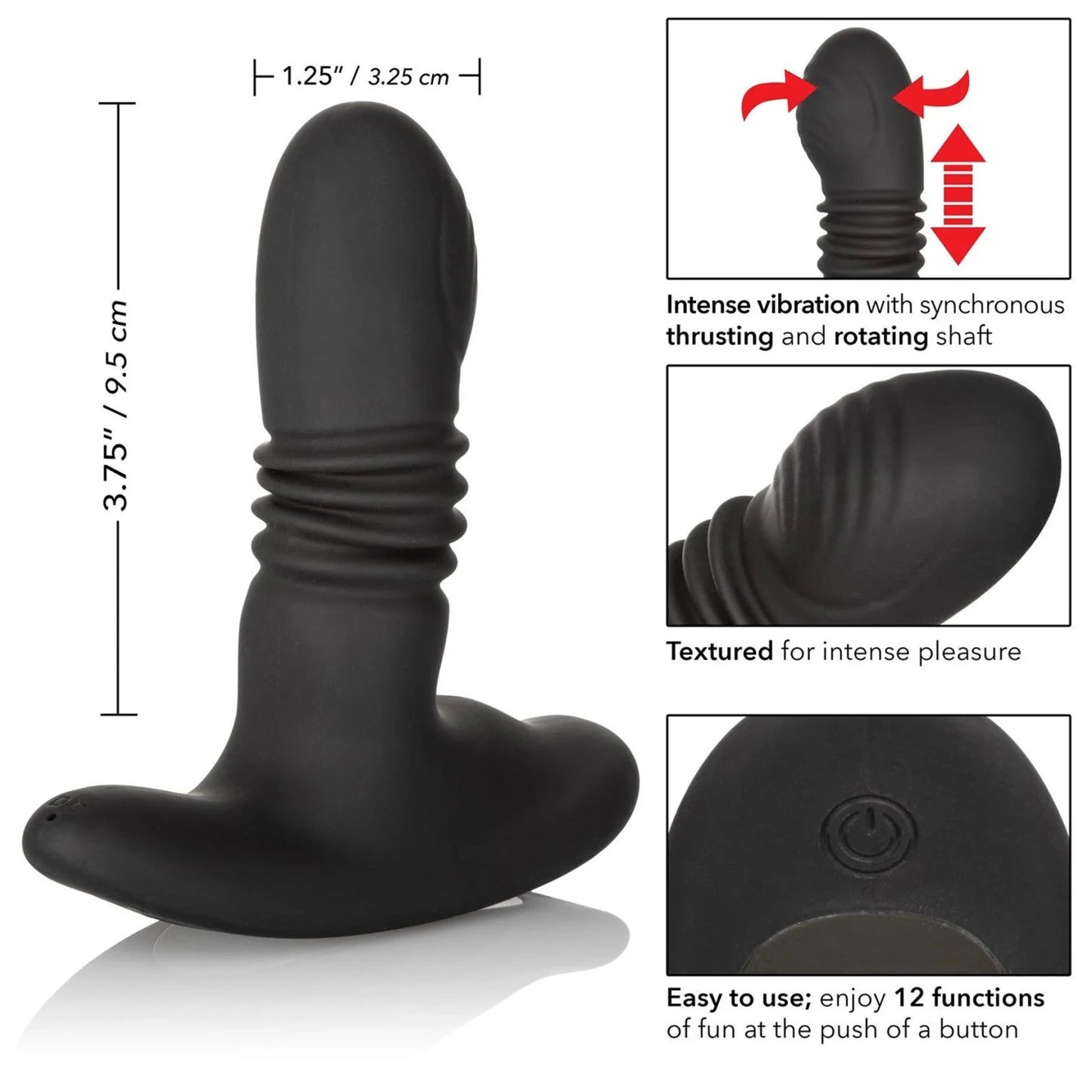 CalExotics Eclipse Thrusting Rotator Probe – Stimulateur prostatique multifonction