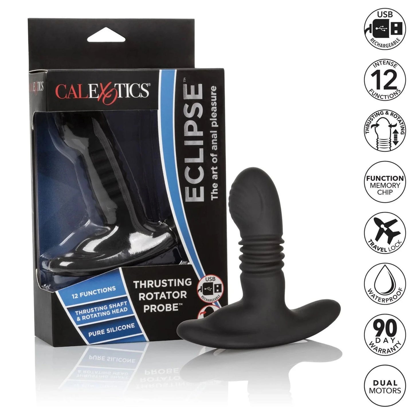 CalExotics Eclipse Thrusting Rotator Probe – Stimulateur prostatique multifonction