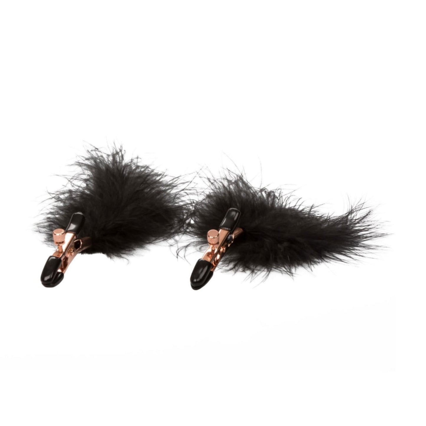 CalExotics Entice Feather Nipplettes - Pinces à tétons avec plumes