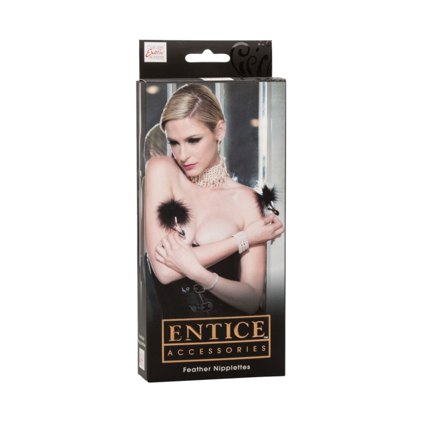 CalExotics Entice Feather Nipplettes - Pinces à tétons avec plumes