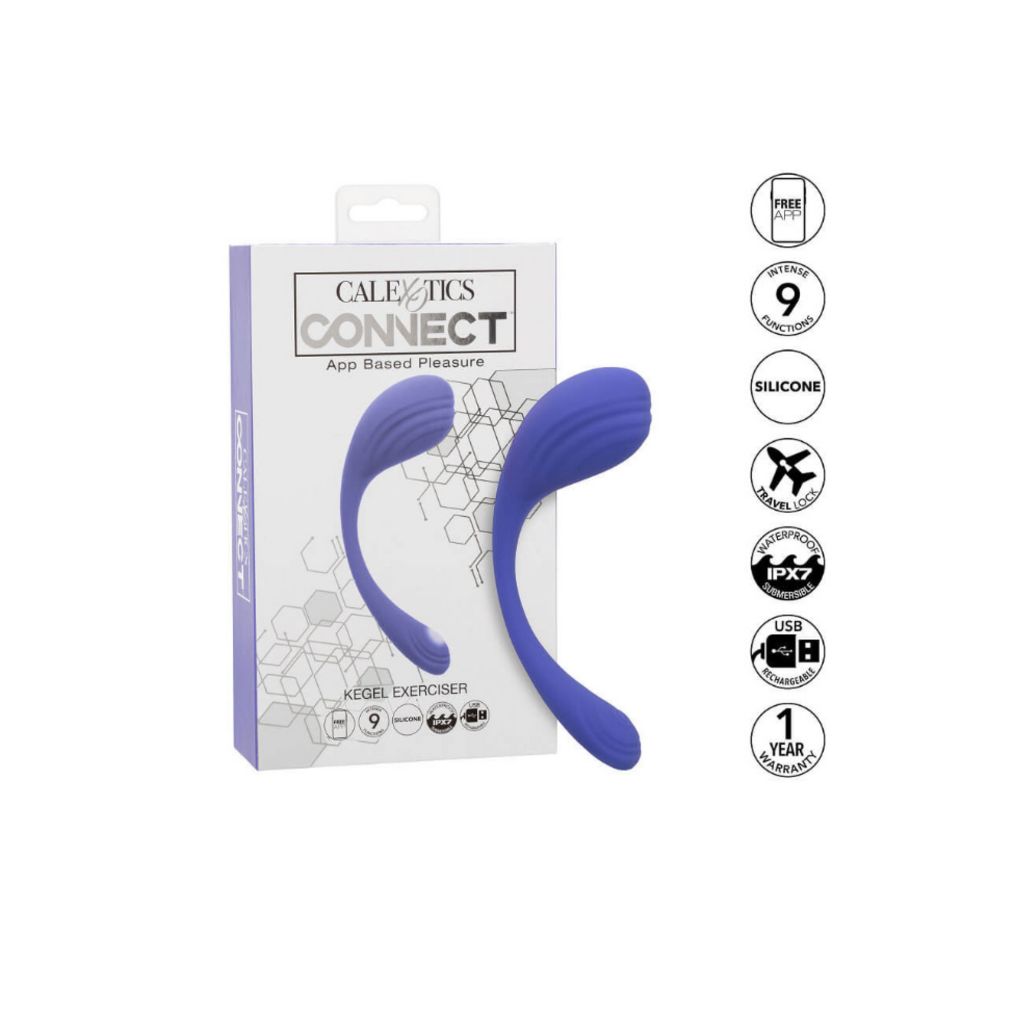 CalExotics Kegel Exerciser - Boule de Geisha connecté
