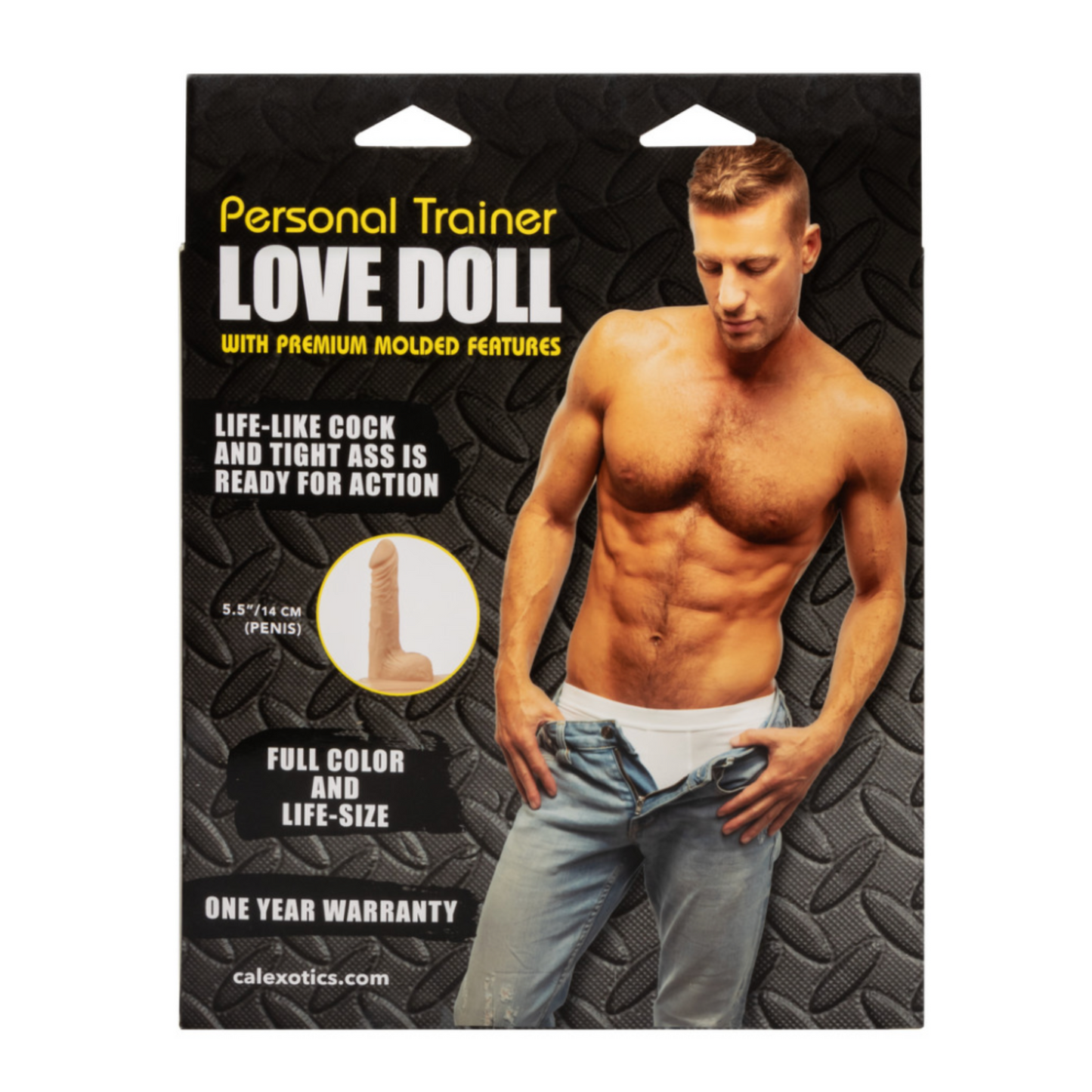 CalExotics Personal Trainer Love Doll – Poupée gonflable avec gode