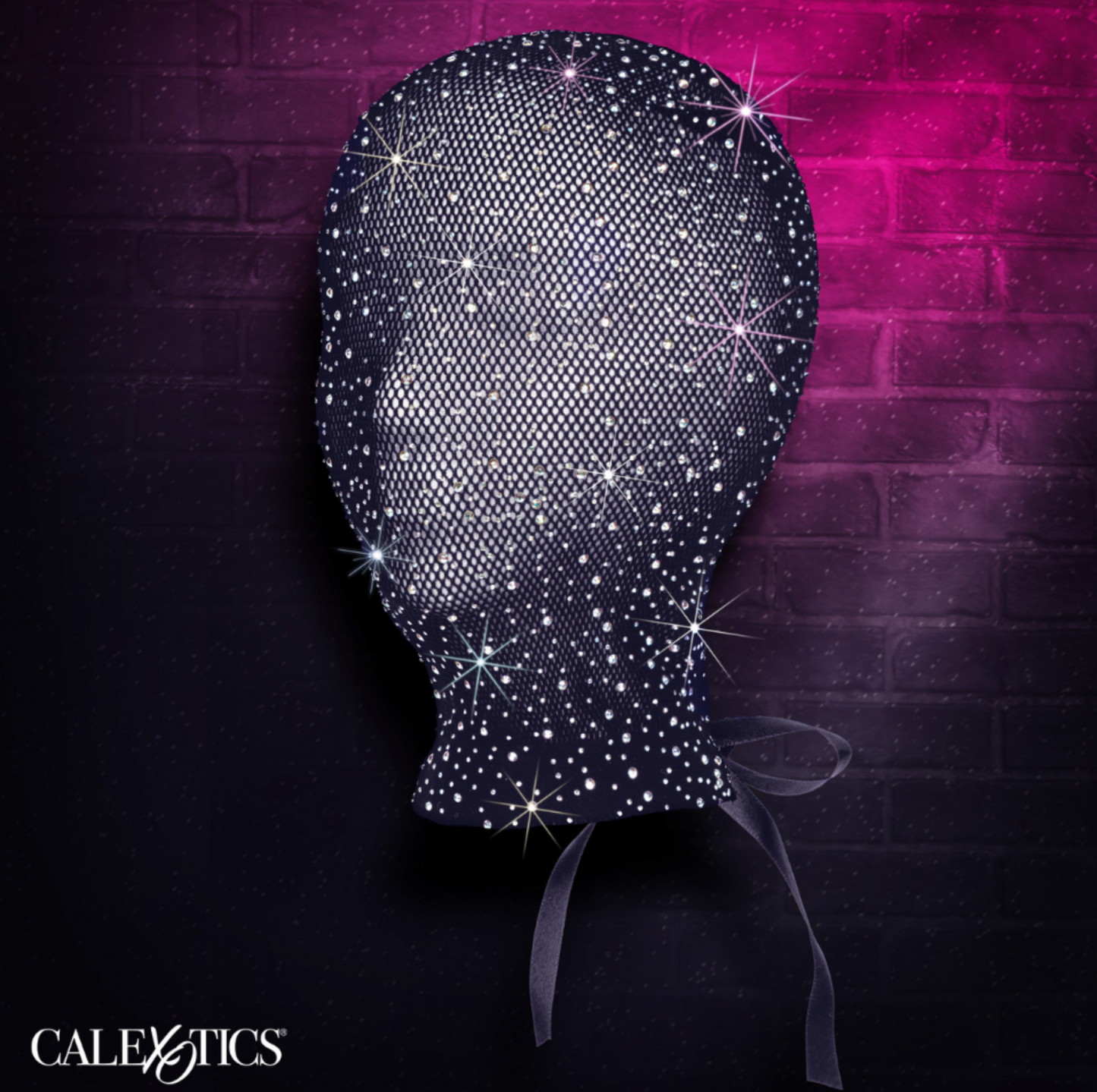 CalExotics Radiance Full Hood - Cagoule intégrale strass et maille respirante