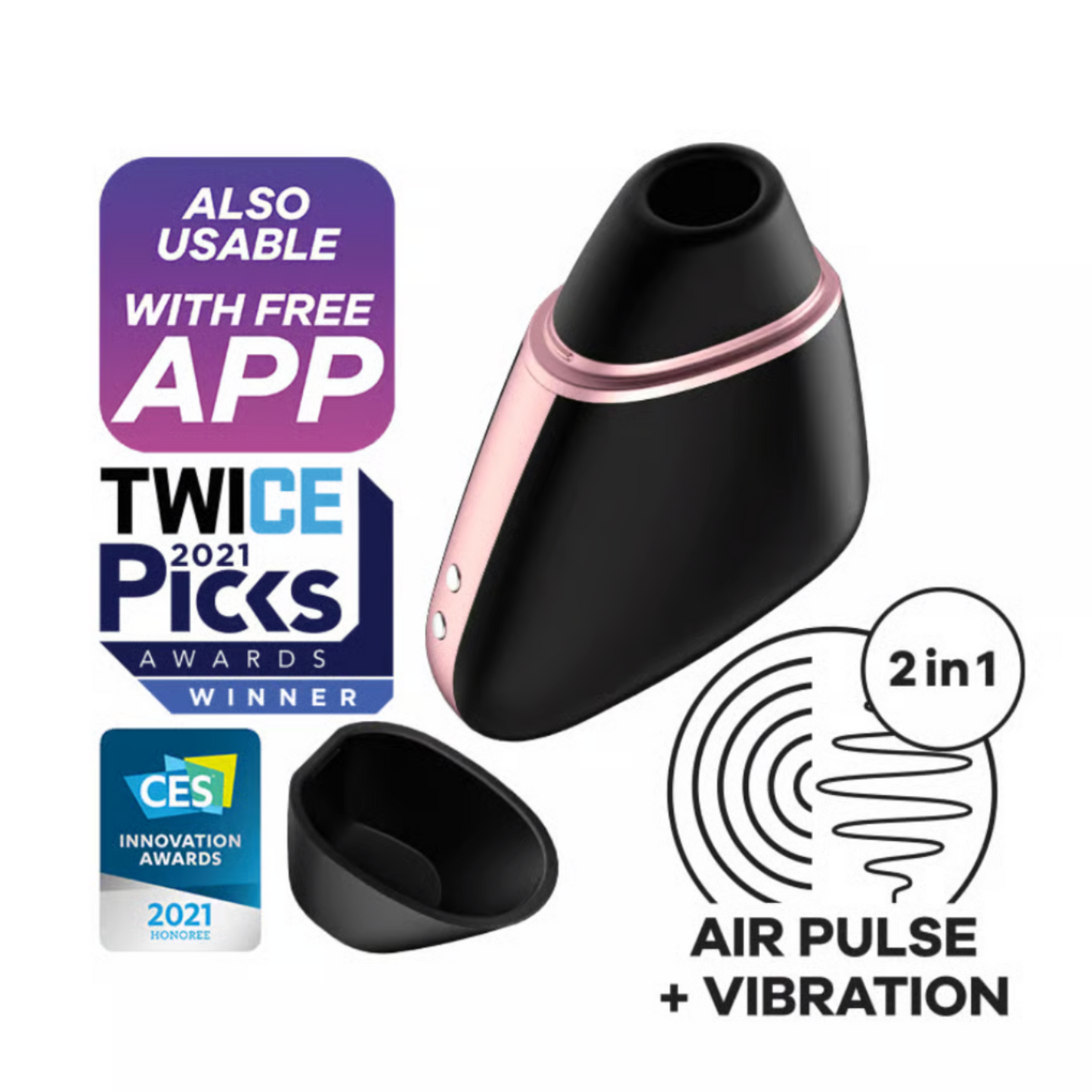 Satisfyer Love Triangle - Stimulateur clitoridien connecté