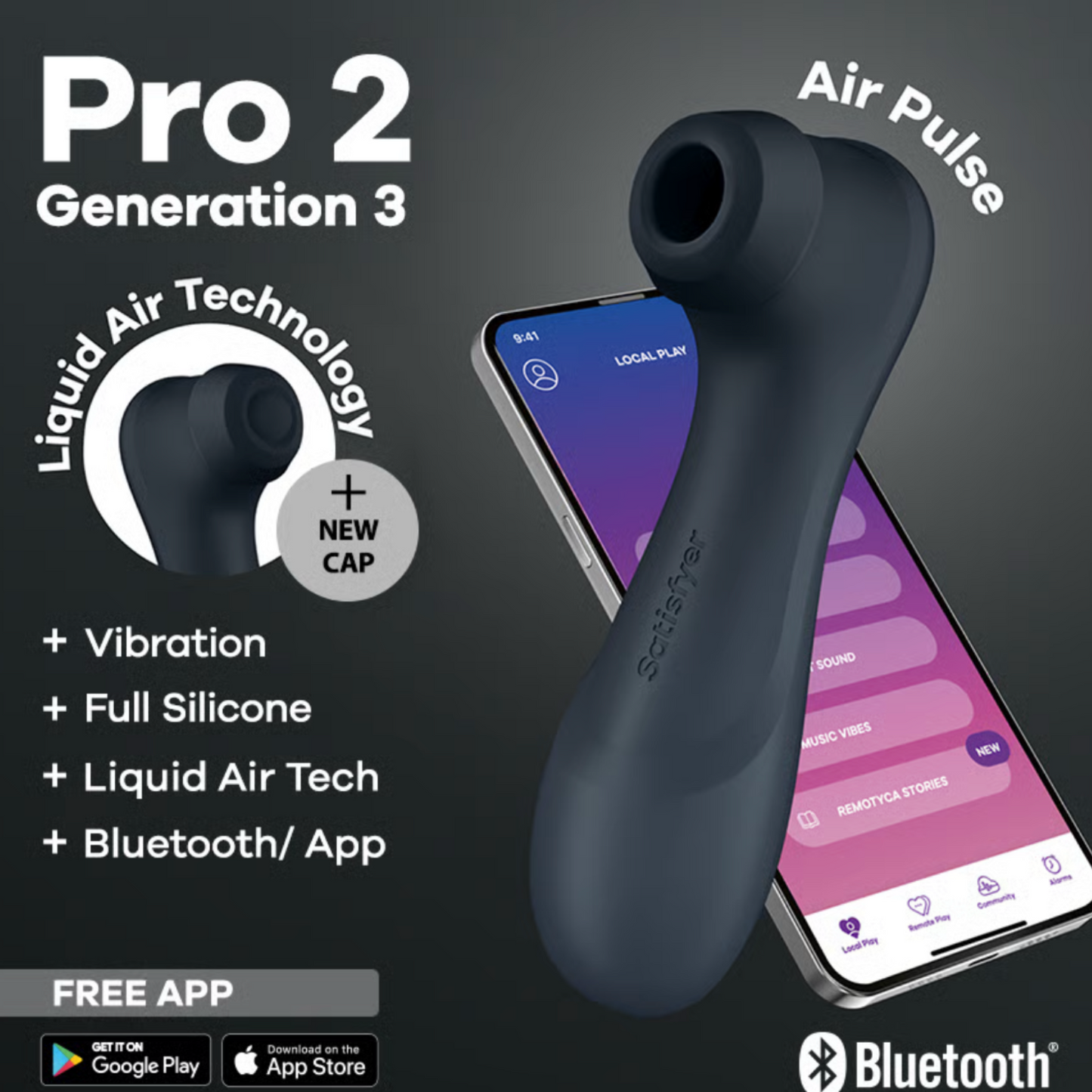 Satisfyer Pro 2 Generation 3 - Stimulateur clitoridien connecté