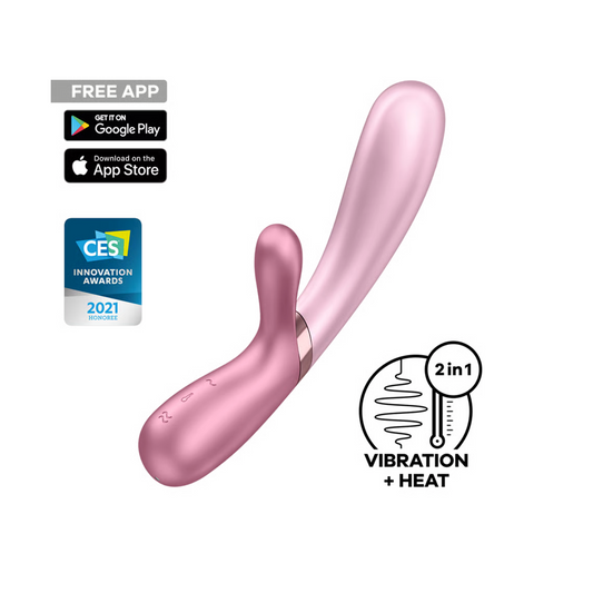 Satisfyer Hot Lover - Vibromasseur rabbit chauffant connecté