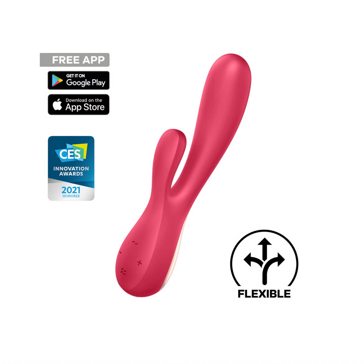 Satisfyer Mono Flex -Vibromasseur rabbit connecté