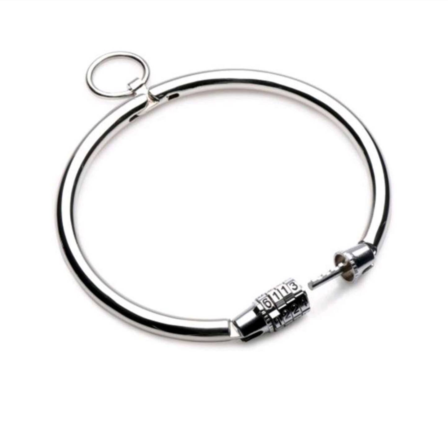 Collier de Soumis avec Cadenas à Code – Collier BDSM métal