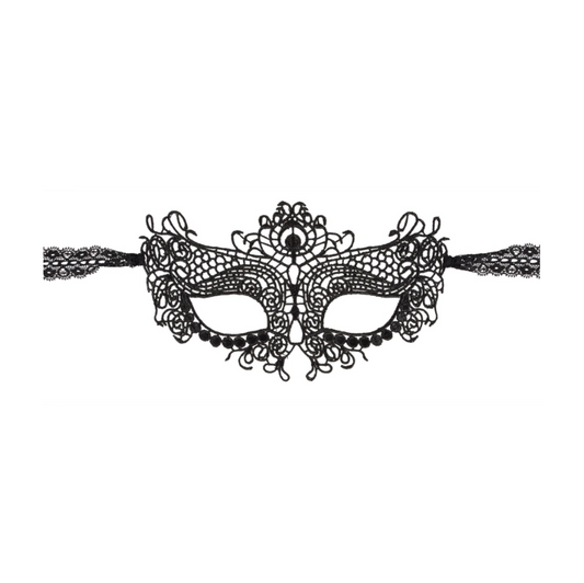 Cottelli Accessoires Mask - Masque noir en dentelle
