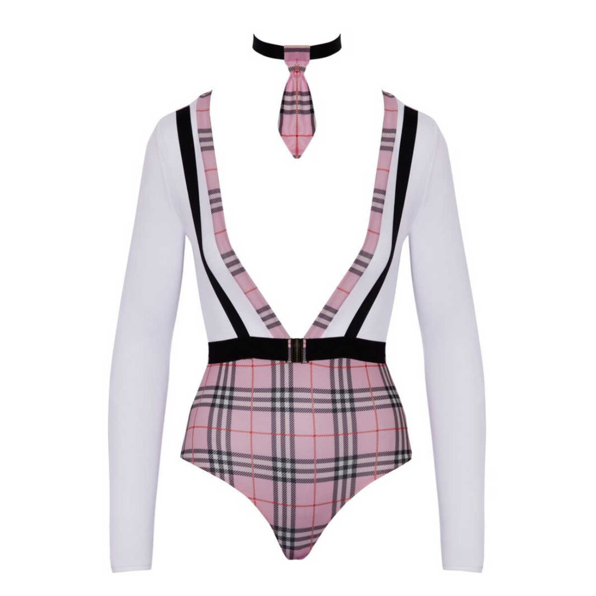 Cottelli Pink School Girl – Déguisement écolière rose avec body